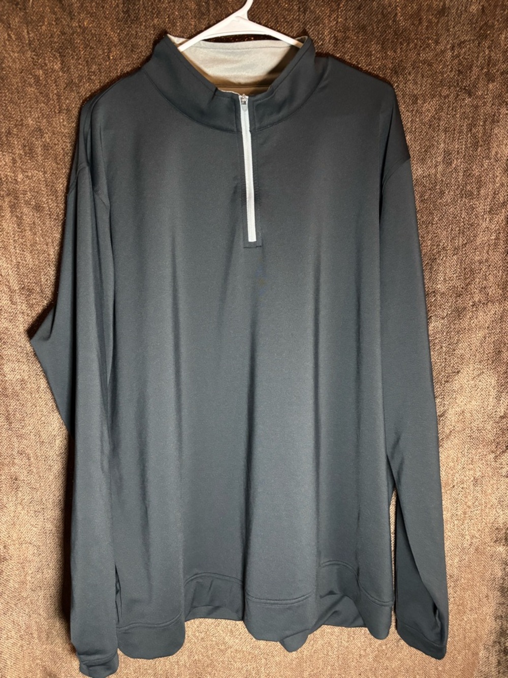 Peter Millar Black Quarter-Zip Pullover